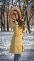 Women's long down coat