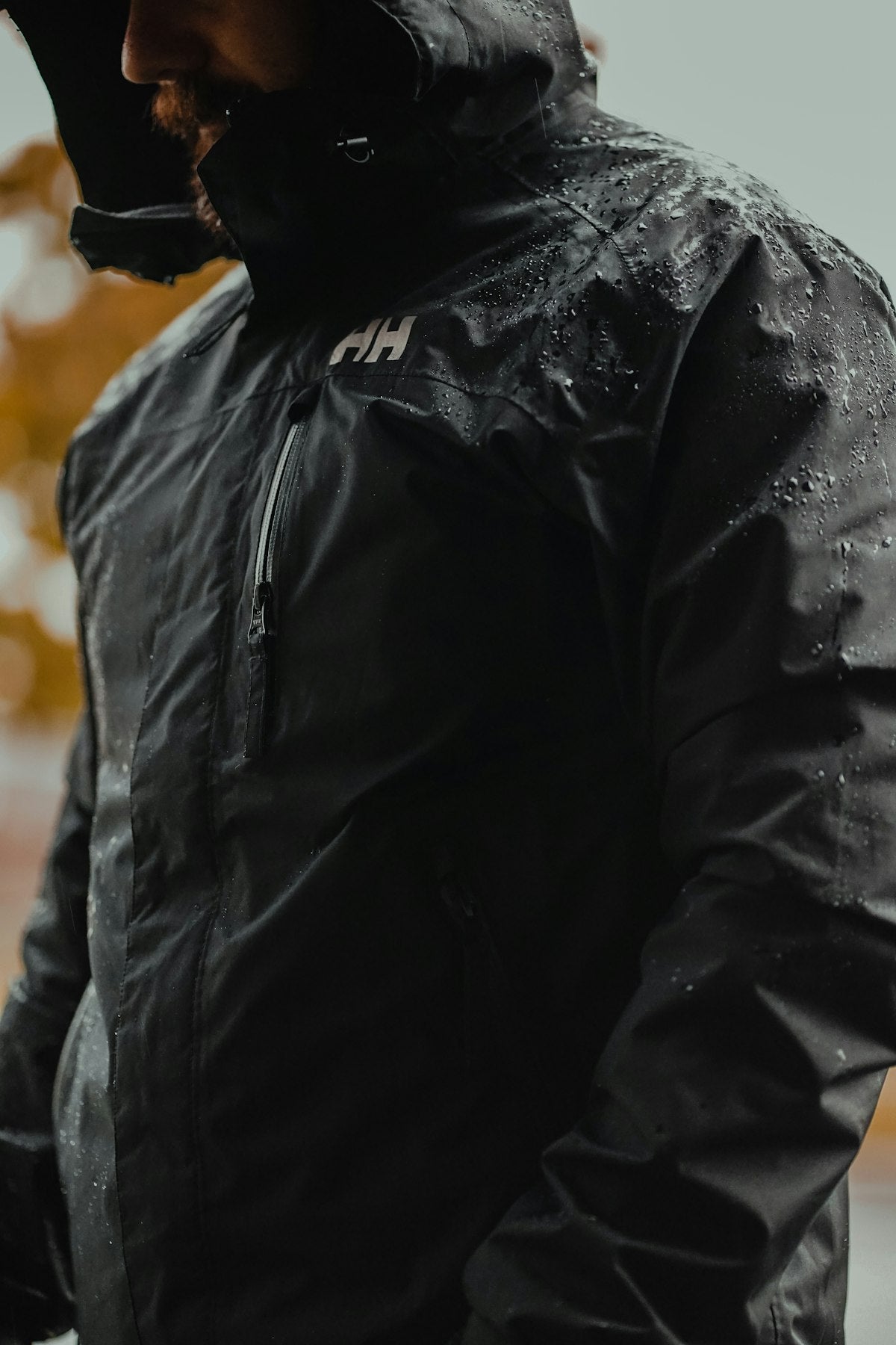 Men's hooded parka