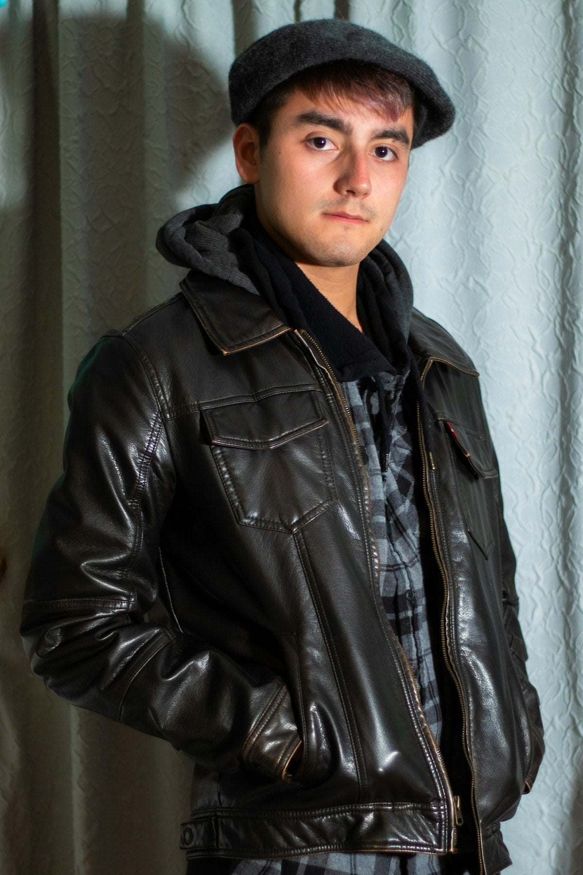 Men's leather jacket