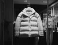 Men's white puffer jacket